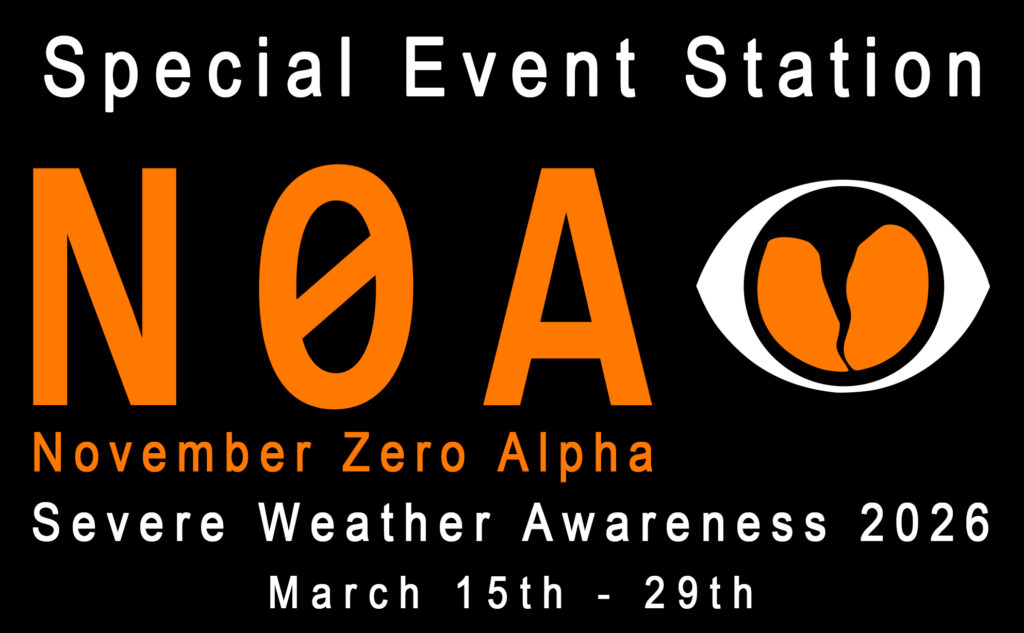 N0A November Zero Alpha Skywarn Youth Severe Weather Awareness Special Event Station March 15 through March 29